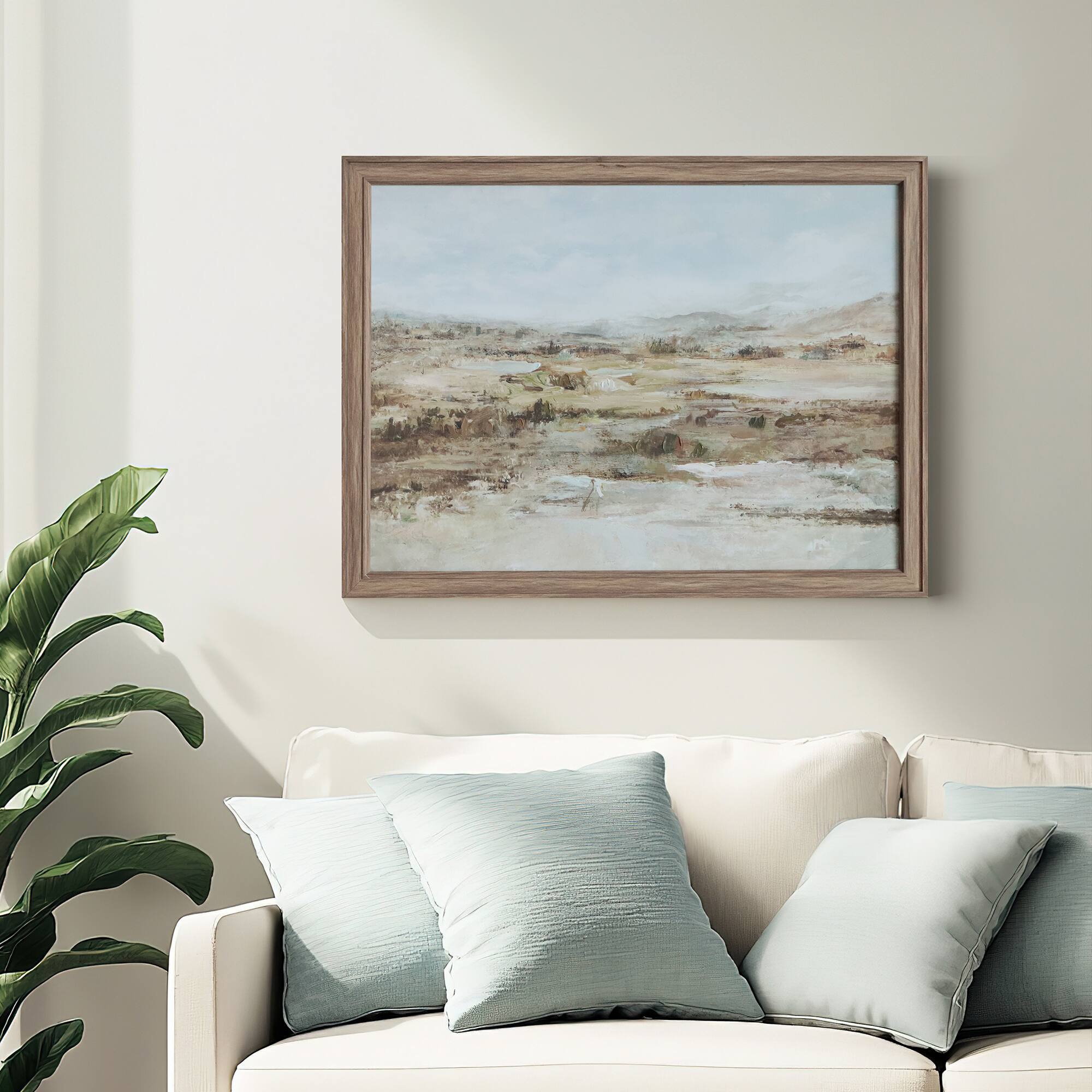 24" x 18" Abstract Landscape Framed Wall Décor by Ashland®